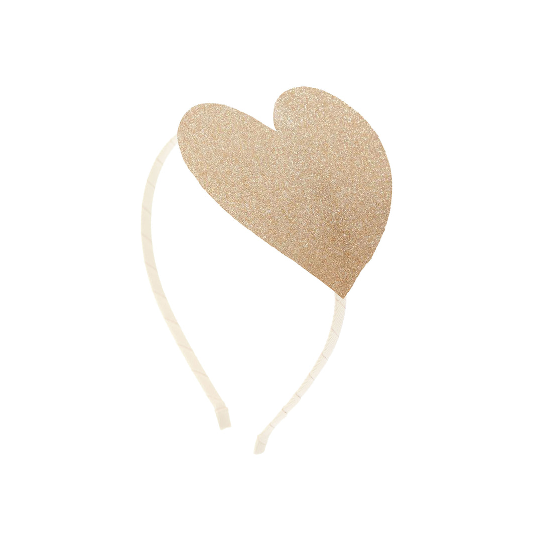 Oversize heart headband Lola | Golden Haze