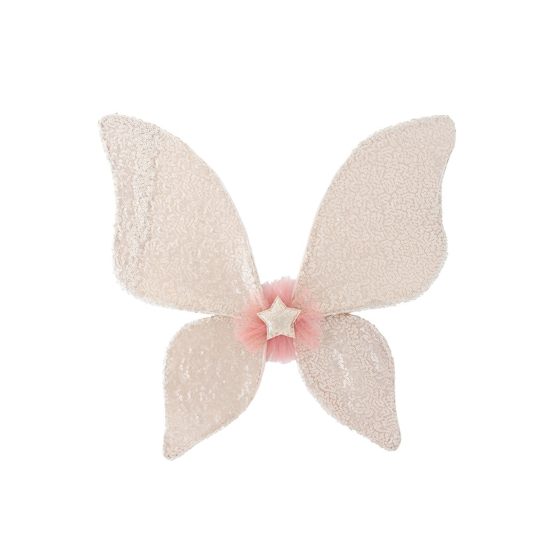 Sequin fairy wings Aurelia | vintage rose