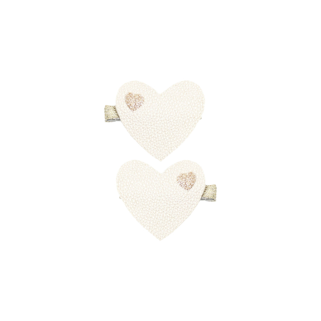 Heart clips Lovisa | frosting/goldrush