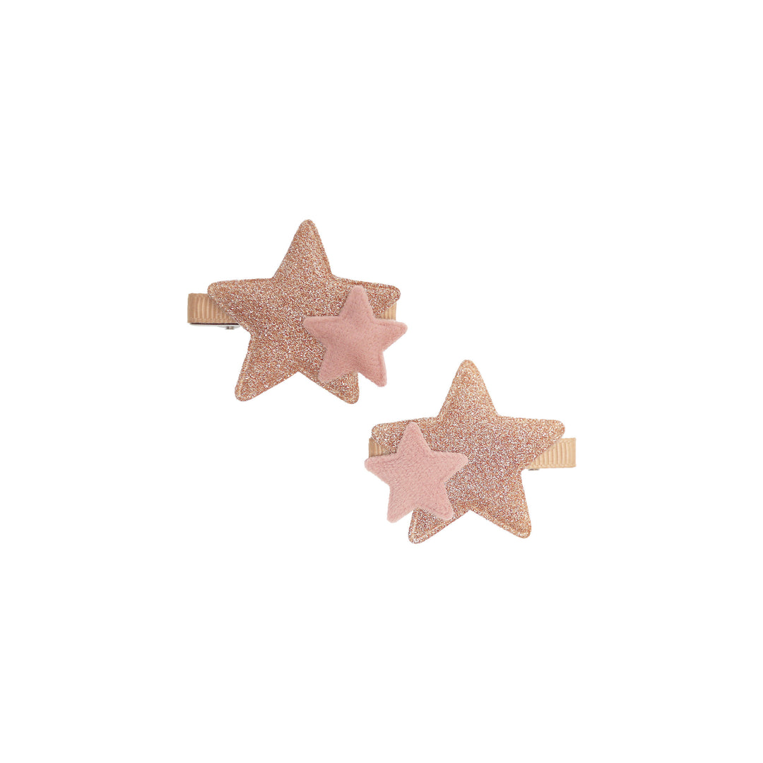 Double star clip set Amira | sahara/kiss