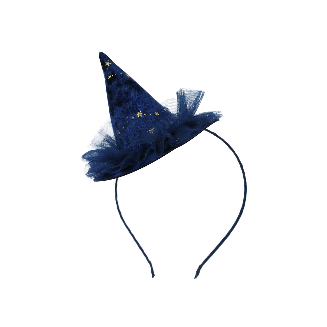 Glinde the Witch headband hat | velvet azure