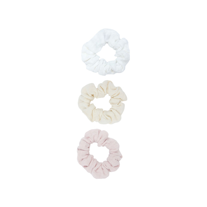 Muslin hair tie set | powder/sand/chalk