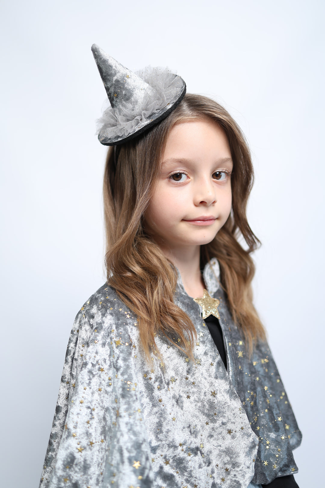 Glinde the Witch headband hat | foggy dawn